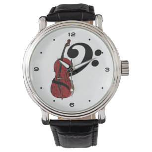 Cello Clef Horloge