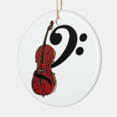 Cello Clef Keramisch Ornament (Links)