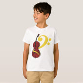 Cello Clef - Kinder baby's T-shirt (Voorkant volledig)