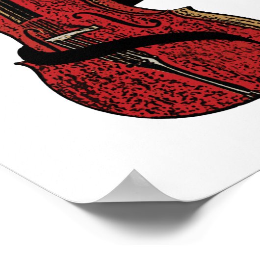 Cello Clef Poster (Hoek)