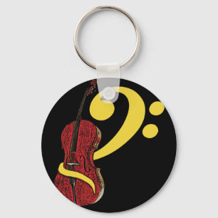 Cello Clef Sleutelhanger