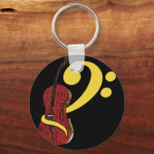 Cello Clef Sleutelhanger (Voorkant)