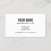 Cello Clef Visitekaartje (Achterkant)