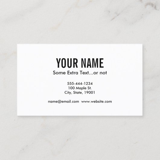 Cello Clef Visitekaartje (Achterkant)