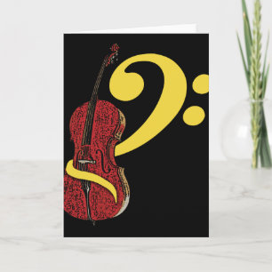 Cello Clef Wenskaart Kaart
