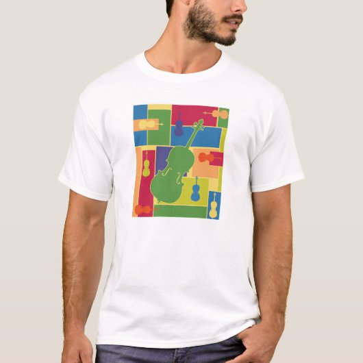 Cello Colorblokjes T-Shirt (Voorkant)
