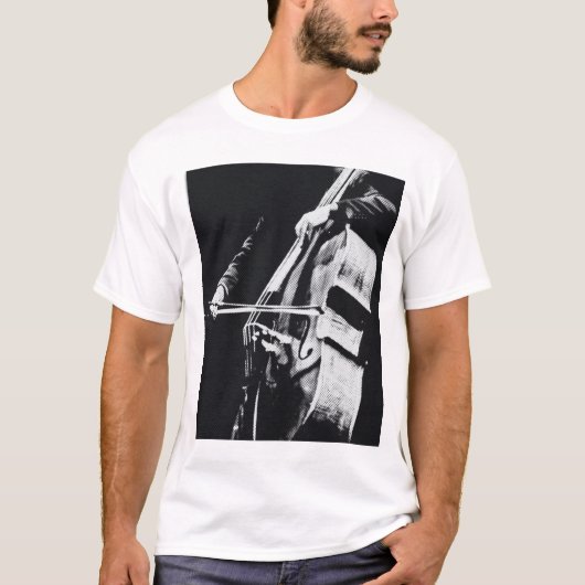 Cello, contrabas t-shirt (Voorkant)