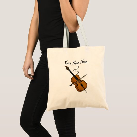 Cello Custom Cellist String Muzikant Gift Tote Bag (Voorkant (product))