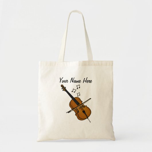 Cello Custom Cellist String Muzikant Gift Tote Bag (Voorkant)