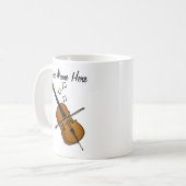 Cello Custom Mok Cellist String Muzikant Gift (Voorkant links)