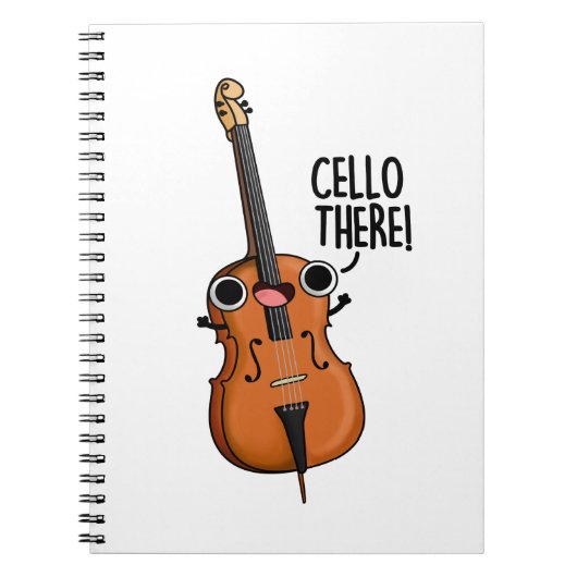 Cello Daar Cute Music Pun Notitieboek (Voorkant)