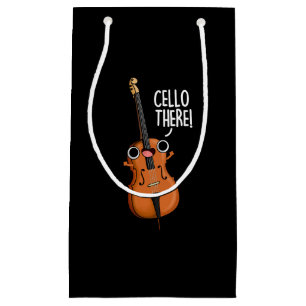 Cello Daar Funny Music Pun Dark BG Klein Cadeauzakje