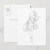 Cello Dance Briefkaart (Voorkant / Achterkant)
