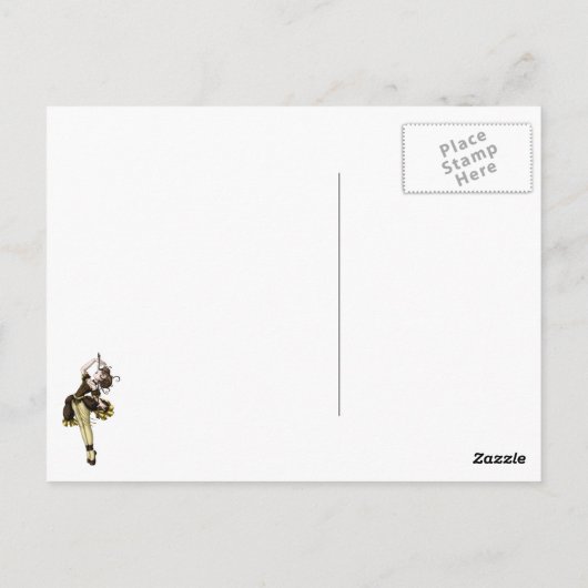 Cello Dance Briefkaart (Achterkant)