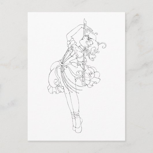 Cello Dance Briefkaart (Voorkant)