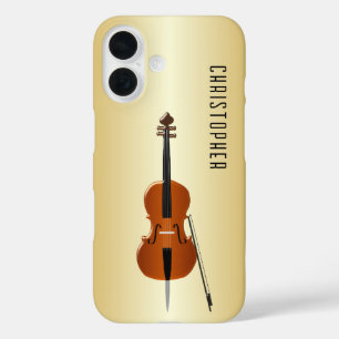 Cello Design Personalized iPhone 16 Hoesje