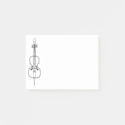 Cello Drawing Post-it® Notes (Voorkant)