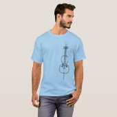 Cello Drawing T-shirt (Voorkant volledig)