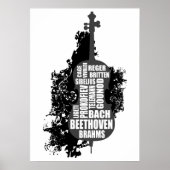 Cello en componisten poster (Voorkant)