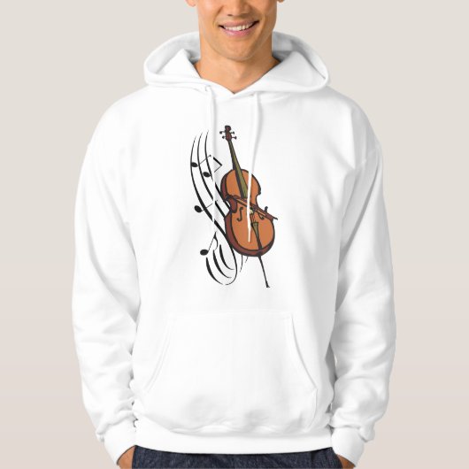 Cello en Muziek Hoodie (Voorkant)