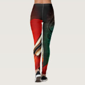 Cello en Muzieknoten Leggings (Achterkant)