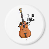 Cello Er Grappige Muziek Pun Magneet (Voorkant)