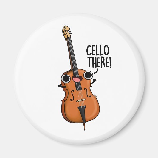 Cello Er Grappige Muziek Pun Magneet (Voorkant)
