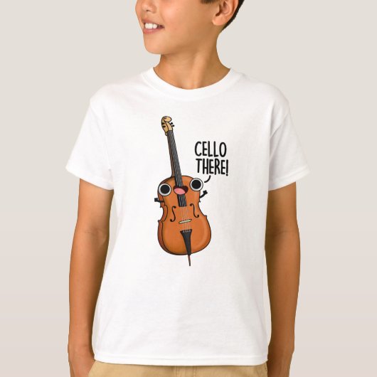 Cello Er Grappige Muziek Pun T-shirt (Voorkant)