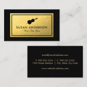 Cello - Faux Gold Foil Visitekaartje (Voorkant / Achterkant)