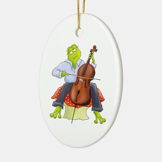 Cello Frog Ornament (Links)