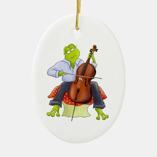 Cello Frog Ornament (Voorkant)