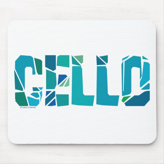 Cello gebarsten muismat (Voorkant)