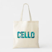 Cello gebarsten tote bag (Achterkant)