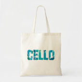 Cello gebarsten tote bag (Voorkant)