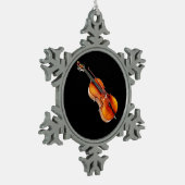 "Cello"-geschenken en -producten Tin Sneeuwvlok Ornament (Links)