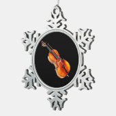 "Cello"-geschenken en -producten Tin Sneeuwvlok Ornament (Rechts)