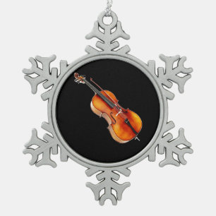 "Cello"-geschenken en -producten Tin Sneeuwvlok Ornament