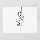 Cello Girl Briefkaart (Voorkant)