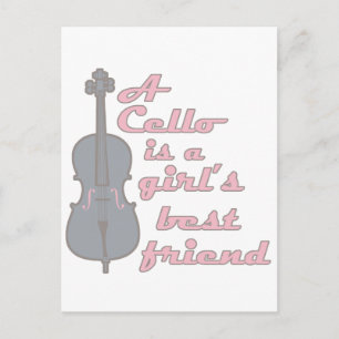 Cello Girl Briefkaart