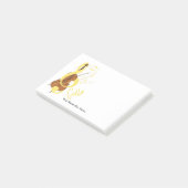 Cello Graphic Musician Music Theme Post-it® Notes (Schuin)