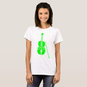 Cello - groen t-shirt (Voorkant volledig)