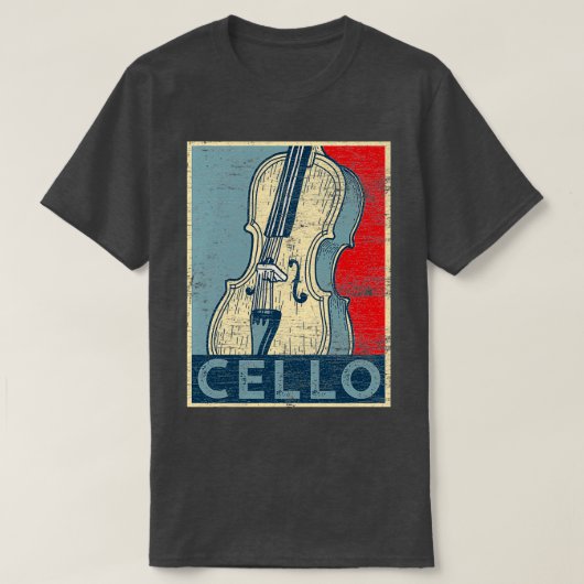 Cello Grunge T-shirt (Design voorkant)