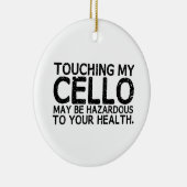 Cello Hazard Keramisch Ornament (Rechts)