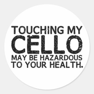 Cello Hazard Ronde Sticker