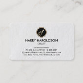 Cello Icon Cellist Premium Visitekaartje (Voorkant)