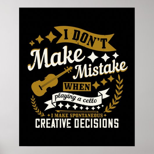 Cello - Ik maak geen fout Poster (Voorkant)