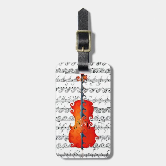 Cello & ik Rock!_ Bagagelabel (Voorkant verticaal)