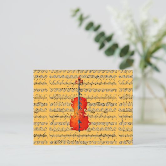 Cello & ik Rock!_ Briefkaart (Staand voorkant)