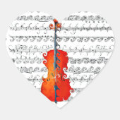 Cello & ik Rock!_ Hart Sticker (Voorkant)