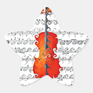 Cello & ik Rock!_ Ster Sticker